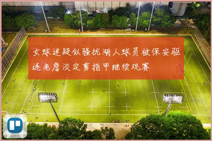 女球迷疑似骚扰湖人球员被保安驱逐老詹淡定剪指甲继续观赛
