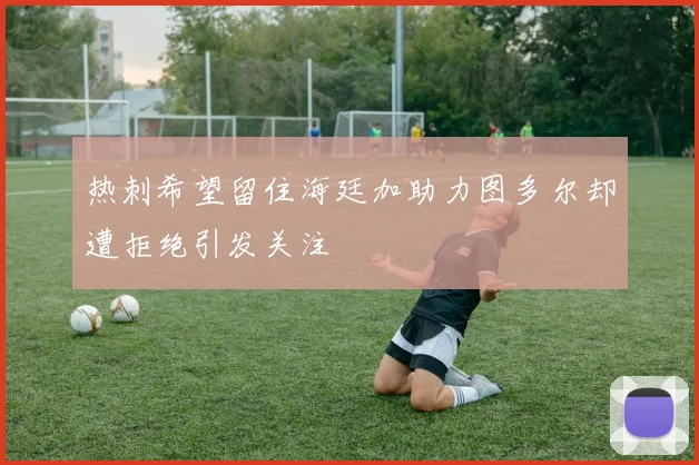 热刺希望留住海廷加助力图多尔却遭拒绝引发关注